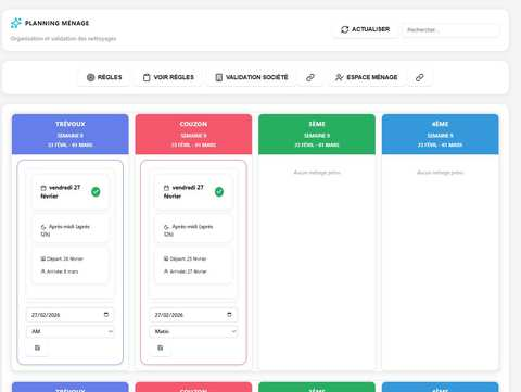 Planning ménage
